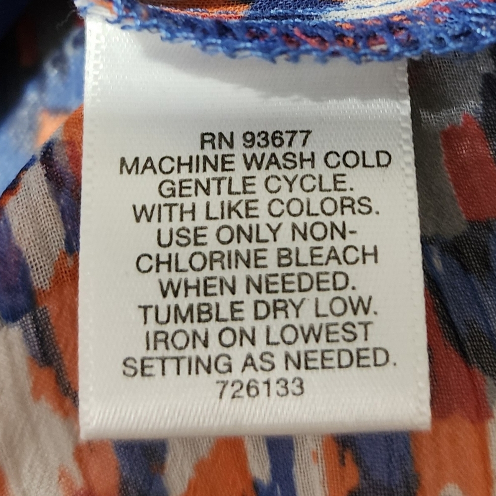 Liz Claiborne Multicolor Animal Print 3/4 Sleeve Layered Top - Picture 10 of 10